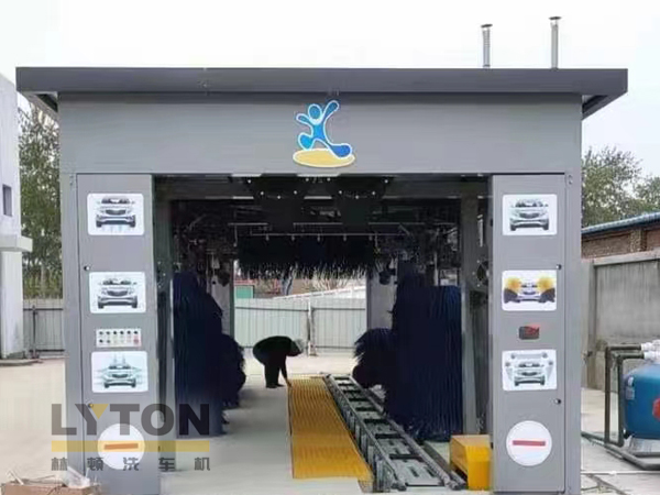 洗車設備認準林頓自動化！全自動洗車機洗車流程！